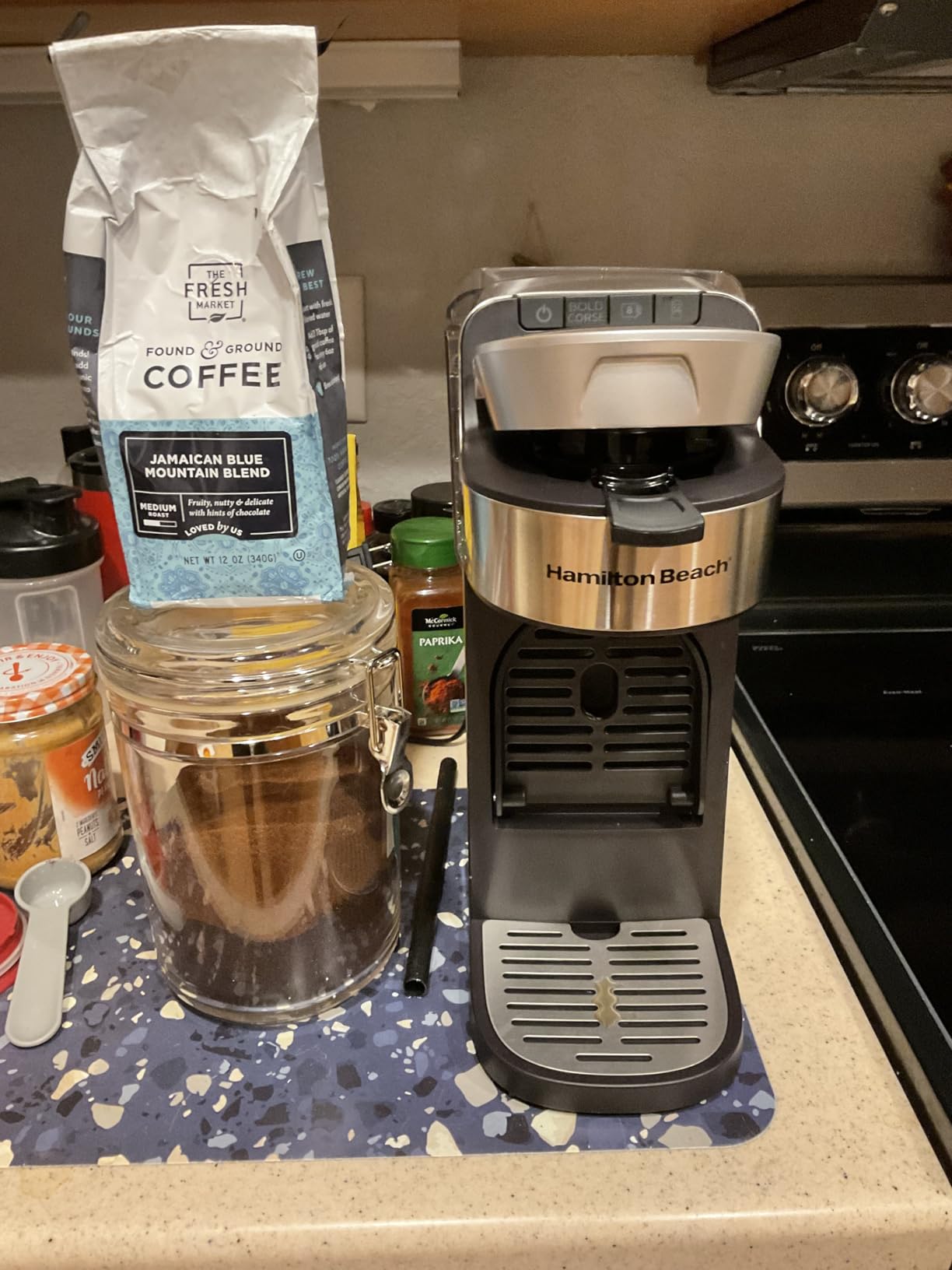 Hamilton Beach The Scoop Single Serve Coffee Maker & Fast Grounds Brewer for 8-14oz. Cups, 40oz Removable Reservoir, Stainless Steel (49987) customer photo 1