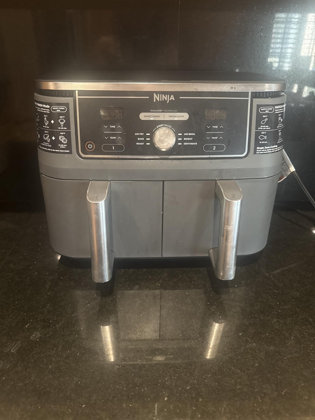 Ninja DZ401 Foodi 10 Quart 6-in-1 DualZone XL 2-Basket Air Fryer with 2 Independent Frying Baskets, Match Cook & Smart Finish customer photo 1