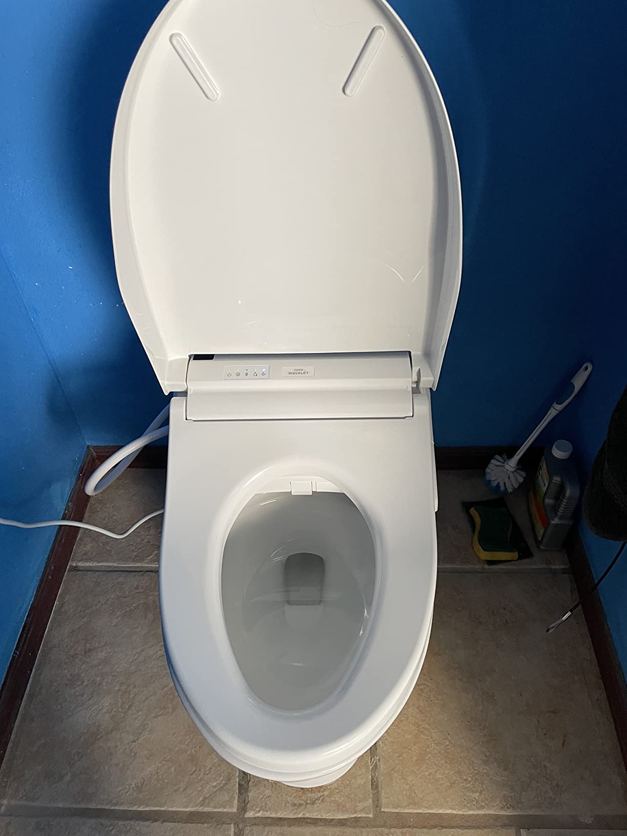 TOTO Drake Two-Piece Elongated 1.6 GPF TORNADO FLUSH Toilet with CEFIONTECT, Cotton White - CST776CSG#01 customer photo 2
