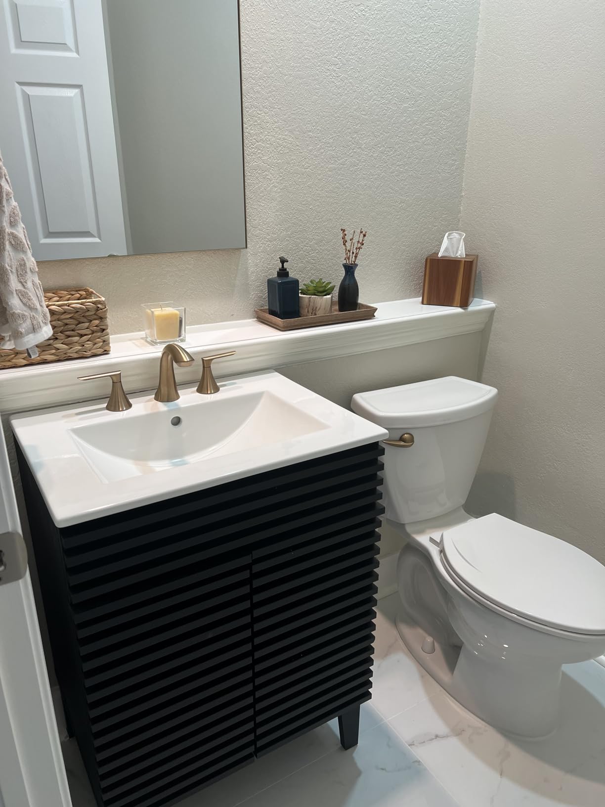 Modway Render Vanity Floor, 24 Inch, Oak/White Sink customer photo 2