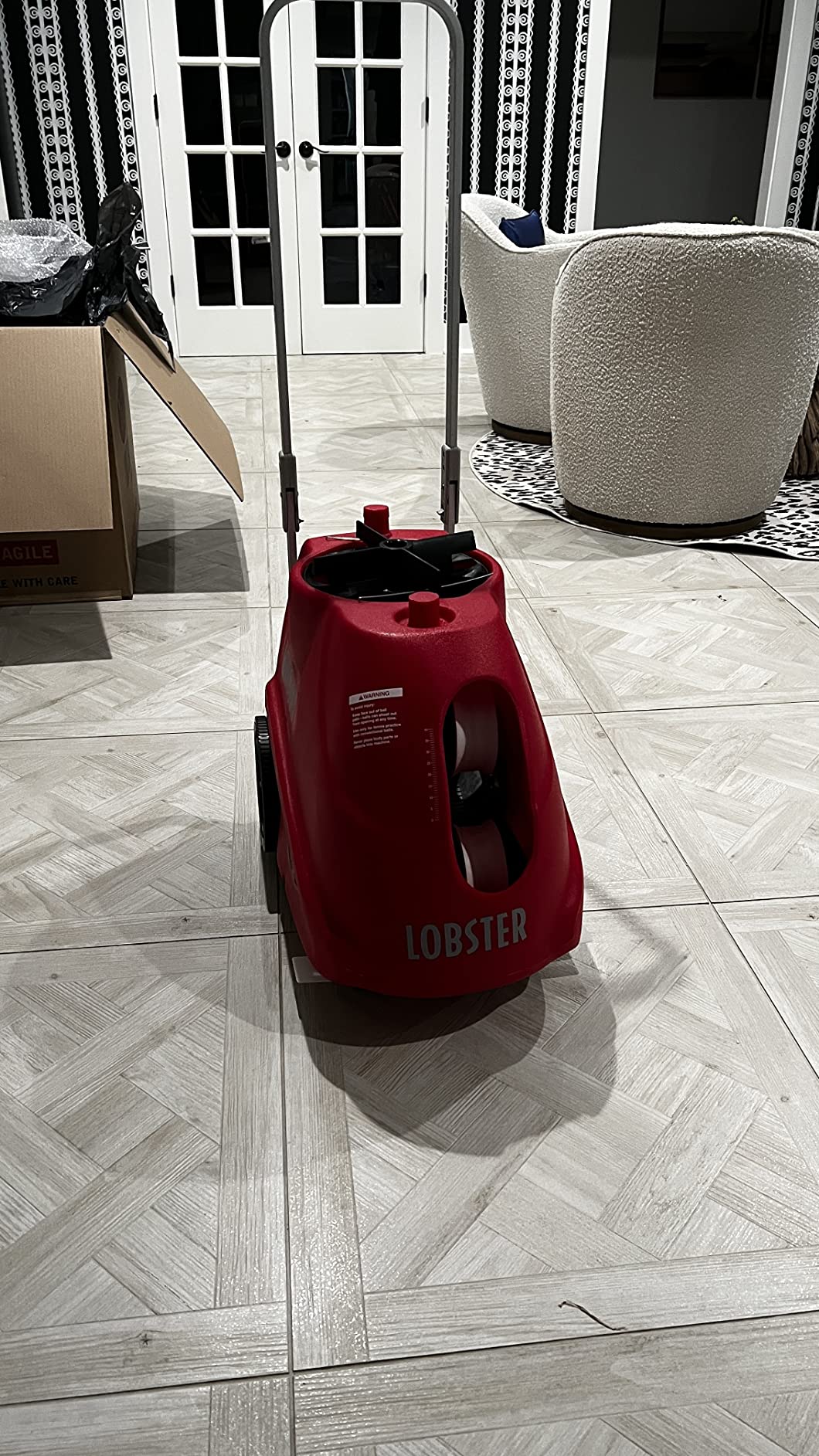 Lobster Sports Pickleball Machine - Full-Featured - Adjustable Topspin, Backspin, & Lobs, Random Oscillation, Ball Speed (20-60MPH), Lightweight & Portable, Holds 125 Balls, with Multi-Function Remote customer photo 1