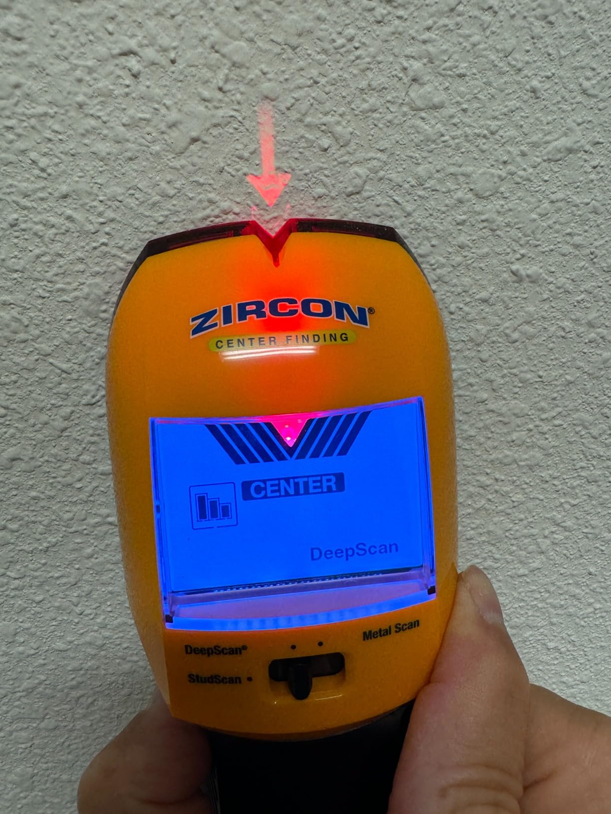 Zircon MultiScanner A200 Stud Finder with Metal & Live Wire Detection | Find wood and metal studs, detect metal objects and live AC wires before drilling with visual SpotLite guidance customer photo 1
