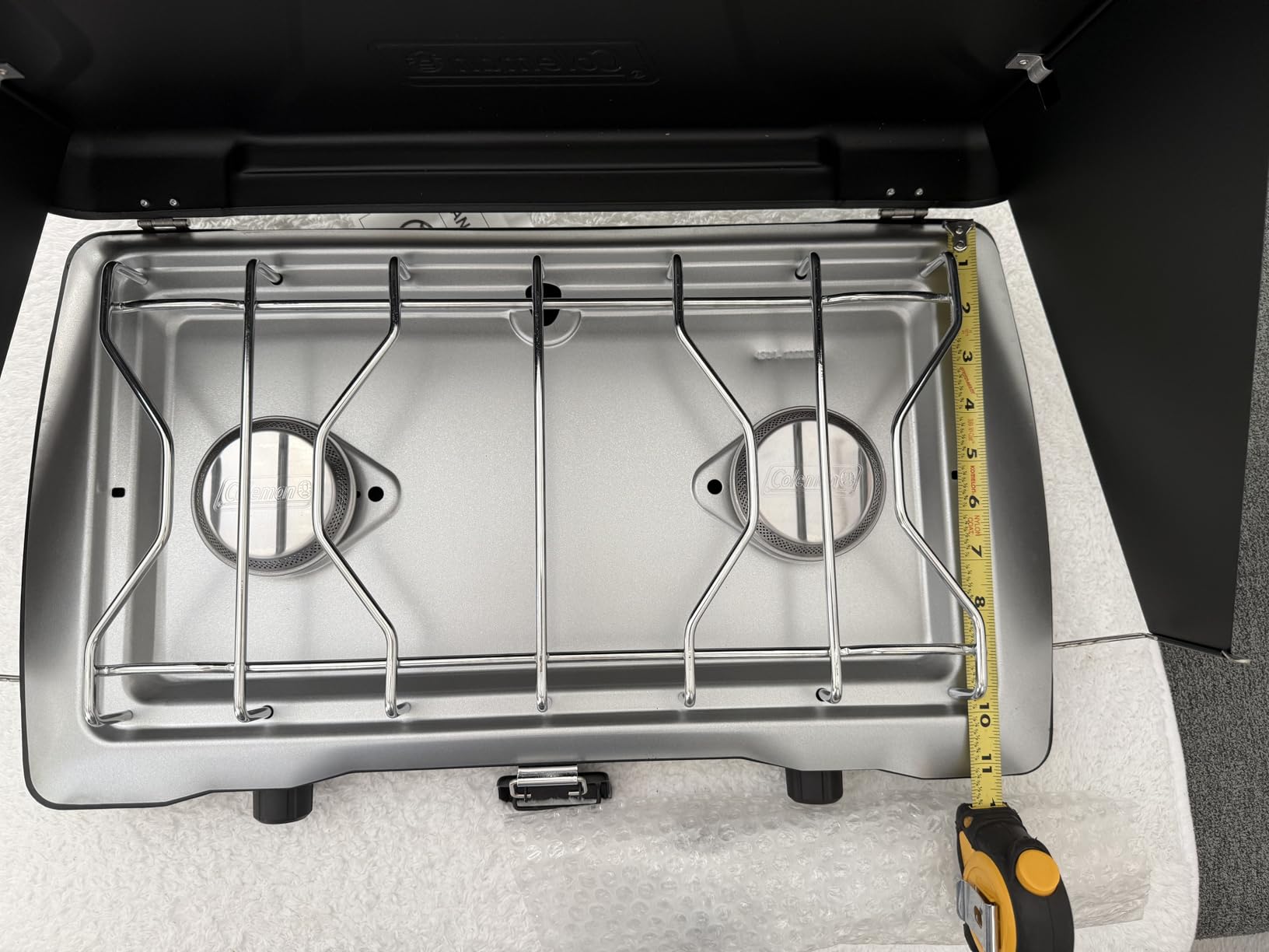 Coleman Triton 2-Burner Propane Stove, Portable Camping Cooktop with 2 Adjustable Burners & Wind Guards, 22,000 BTUs of Power for Camping, Tailgating, Grilling, BBQ, & More customer photo 1