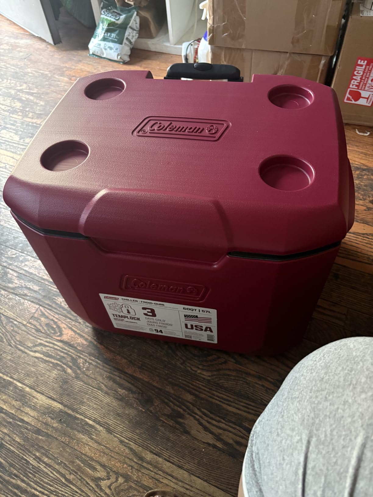 Coleman Chiller 60qt Cooler with Ice Retention, Leak Resistant, Great for Camping, Concerts, Sports, and More customer photo 1