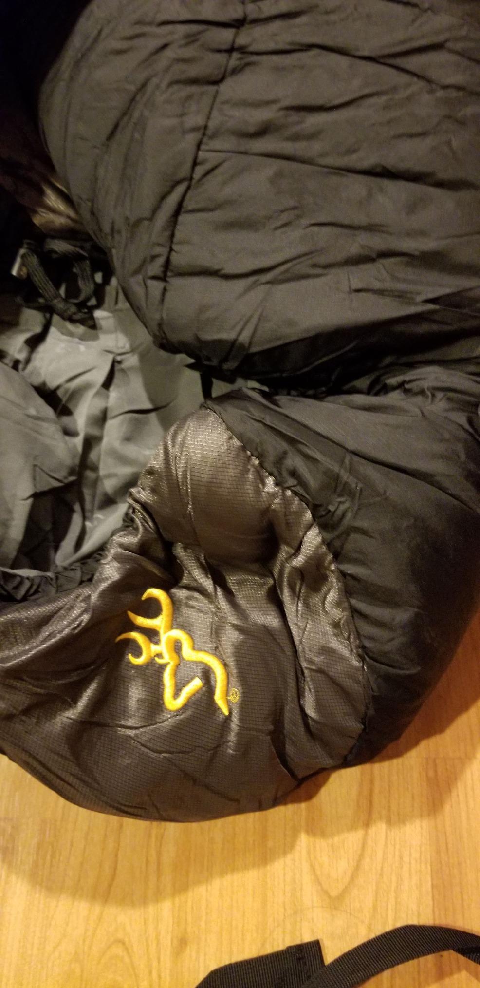 Browning McKinley 0° Sleeping Bag - Oversize Insulated Hooded Rectangle Made with Ripstop Outer and Brushed Polyester Liner, with Compression Stuff Sack customer photo 1