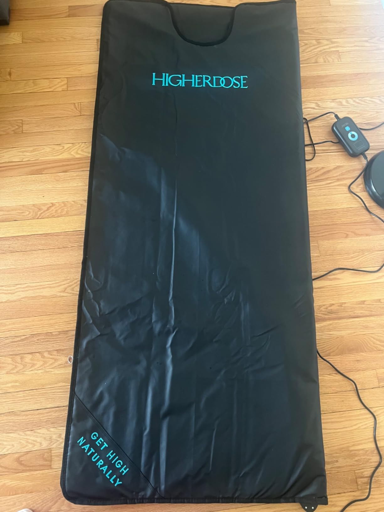 HigherDOSE Infrared Sauna Blanket with Low EMF and 9 Temp Levels | Portable Infrared Sauna for Home, Supports Full Body Detox, Muscle Recovery & Glowing Skin, EMF Blanket for Daily Self Care customer photo 1