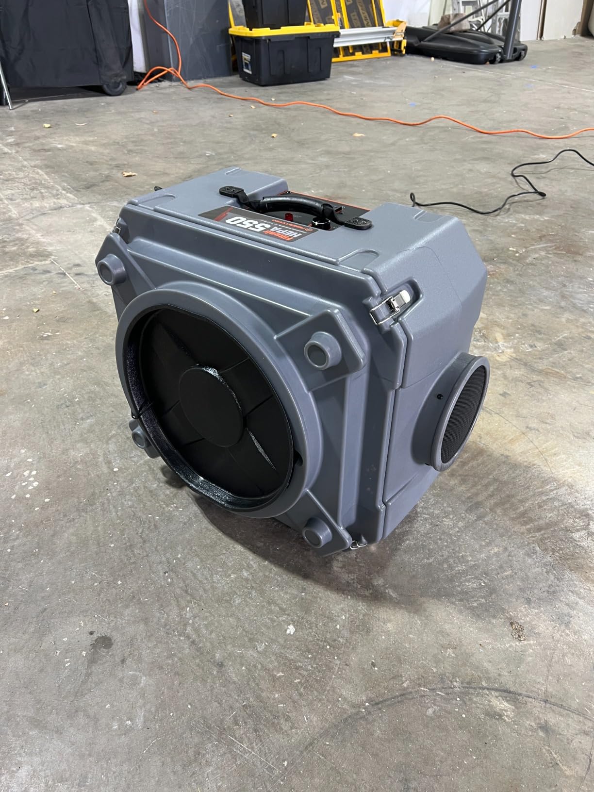 Abestorm Air Scrubber, Negative Air Machine with 3-Stage Filtration &16 Inch Air Inlet for Home, Industrial and Commercial Air Purifier, MEVR-10 & HEPA/Activated Carbon Filters, 550 CFM, Gray customer photo 2