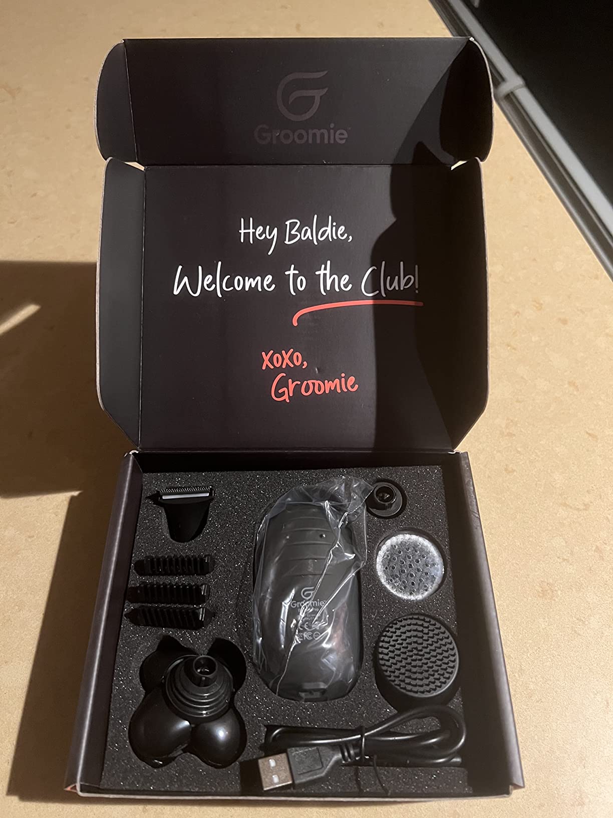 Groomie BaldiePro Cordless Head Shaver Kit for Bald Men, Waterproof | Complete Grooming Kit Includes BaldiePro Head Shaver, Precision Trimmer, Clipper Guards, And Grooming Accessories customer photo 2