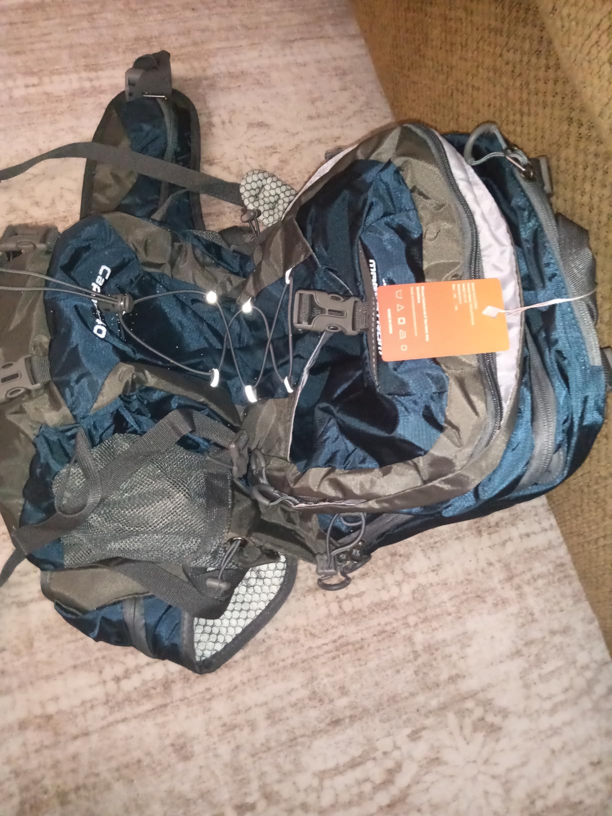 Maelstrom 40L Hiking Backpack, Lightweight Camping Daypack with Rain Cover | Water-Resistant Rip-Stop Nylon, Wet/Dry Separation, Multi-Pockets, Survival Whistle customer photo 2