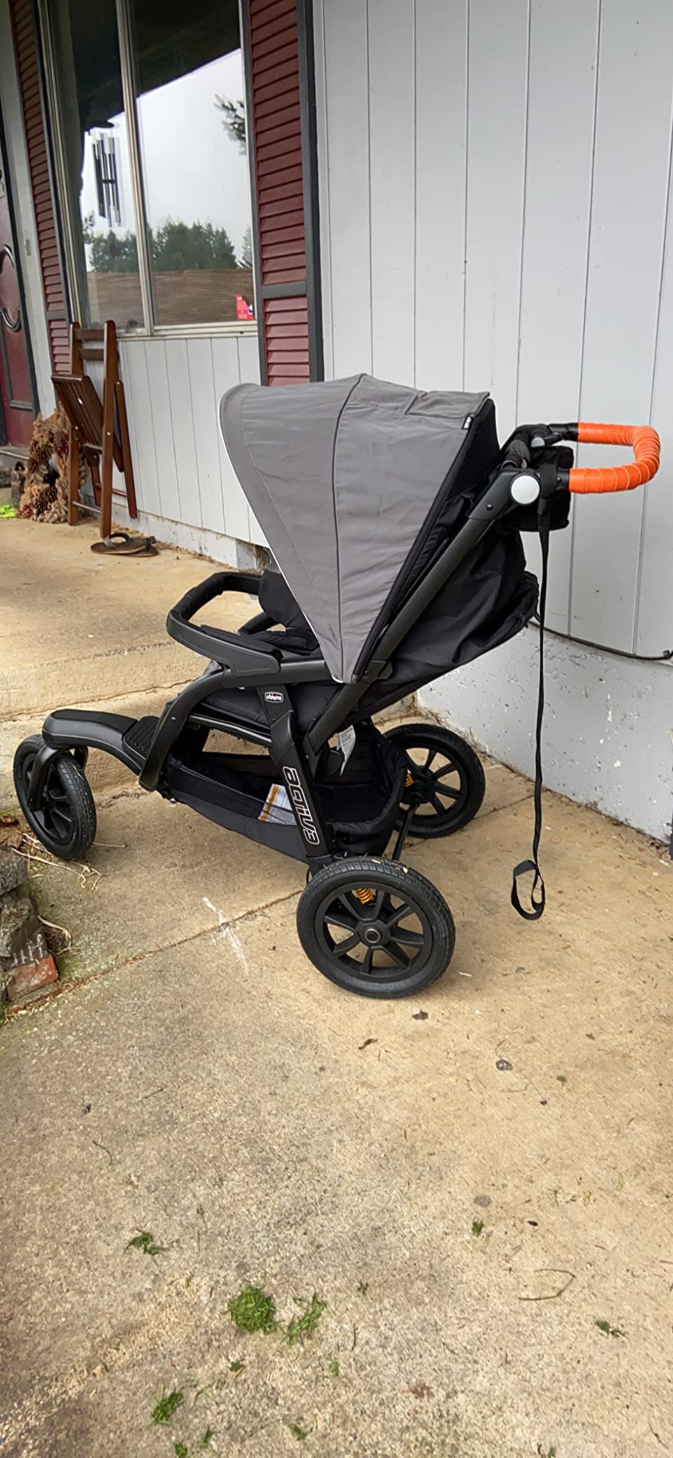 Chicco Activ3 Jogging Stroller, All-Terrain Stroller, Compatible with Chicco Infant Car Seats (not Included), Baby Travel Gear, Eclipse/Grey customer photo 2