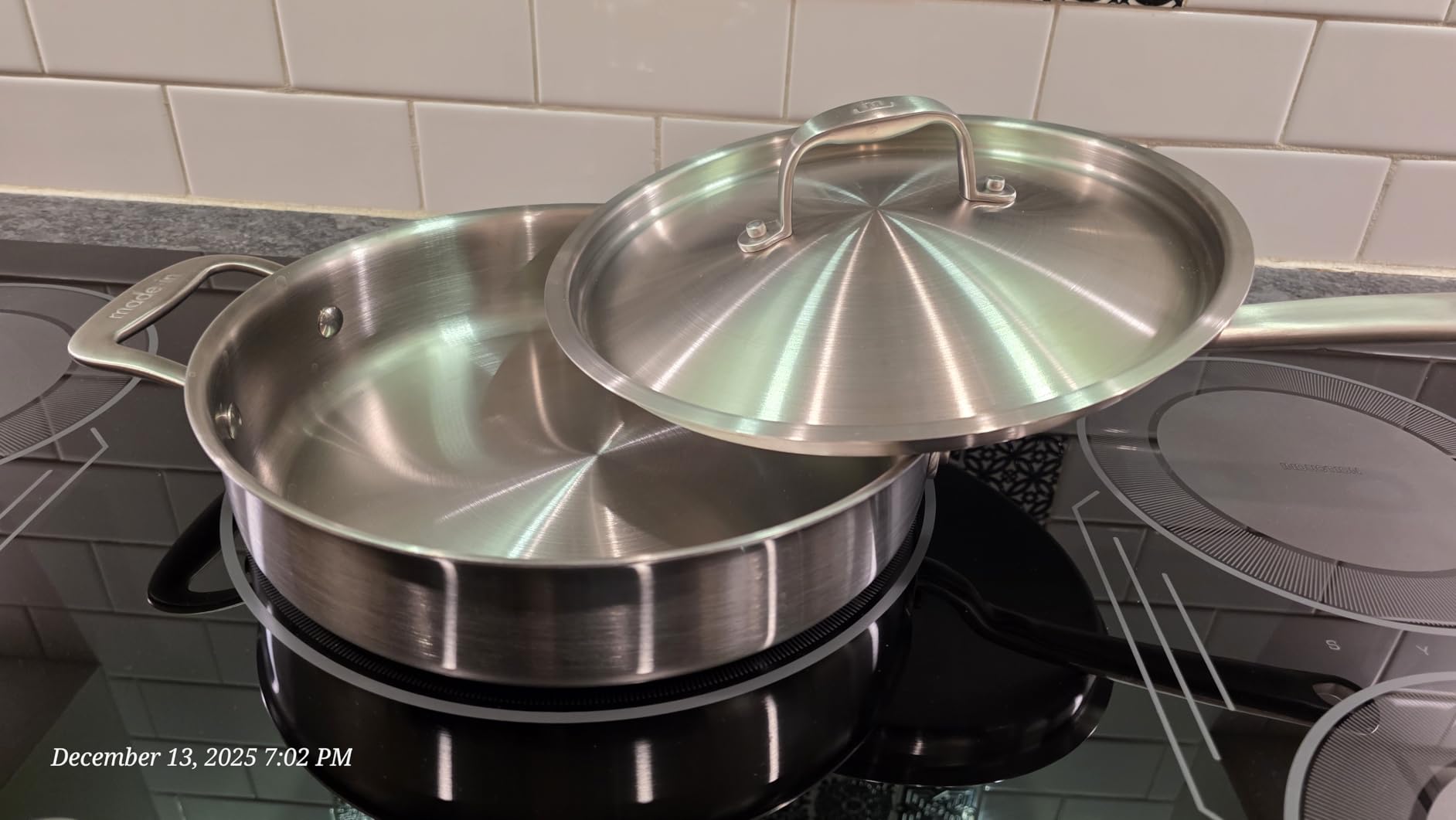 Made In Cookware - 3.5 Quart Stainless Steel Saute Pan - 5 Ply Stainless Clad - Professional Cookware - Induction Compatible - Crafted in Italy customer photo 1