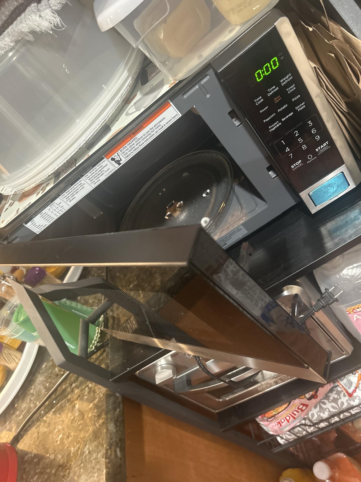BLACK+DECKER Over the Range Microwave Oven, 1.9 Cu.Ft, 1000W, 400 CFM | One Touch Auto Cook, 10 Power Levels, 2-Speed Venting Fan, Cooktop LED Lighting, Over-the-Range customer photo 1