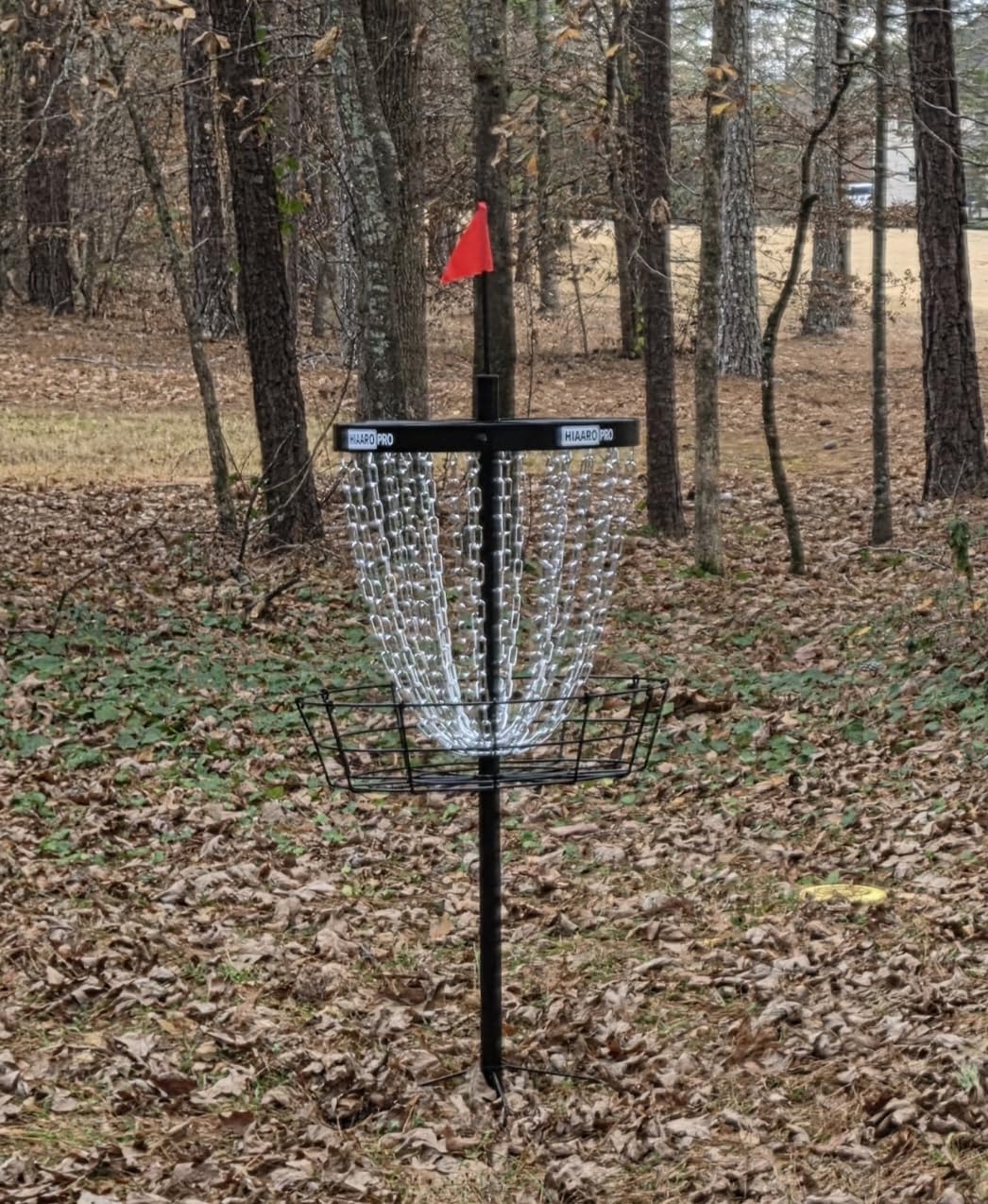 PDGA Approved HIAARO PRO Disc Golf Basket, Portable Disc Golf Target with Heavy Duty 24 Chains, Professional Disc Golf Basket customer photo 1