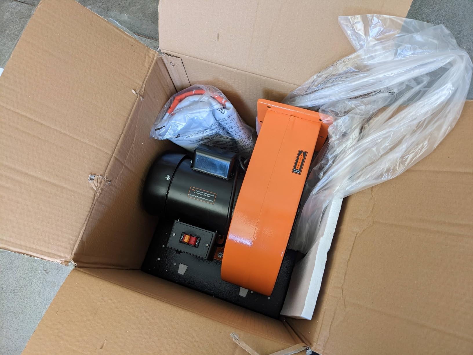 WEN Woodworking Dust Collector, 7.4-Amp Induction Motor with 15-Gallon Bag, Mobile Base, and Optional Wall Mount (DC3474) customer photo 1