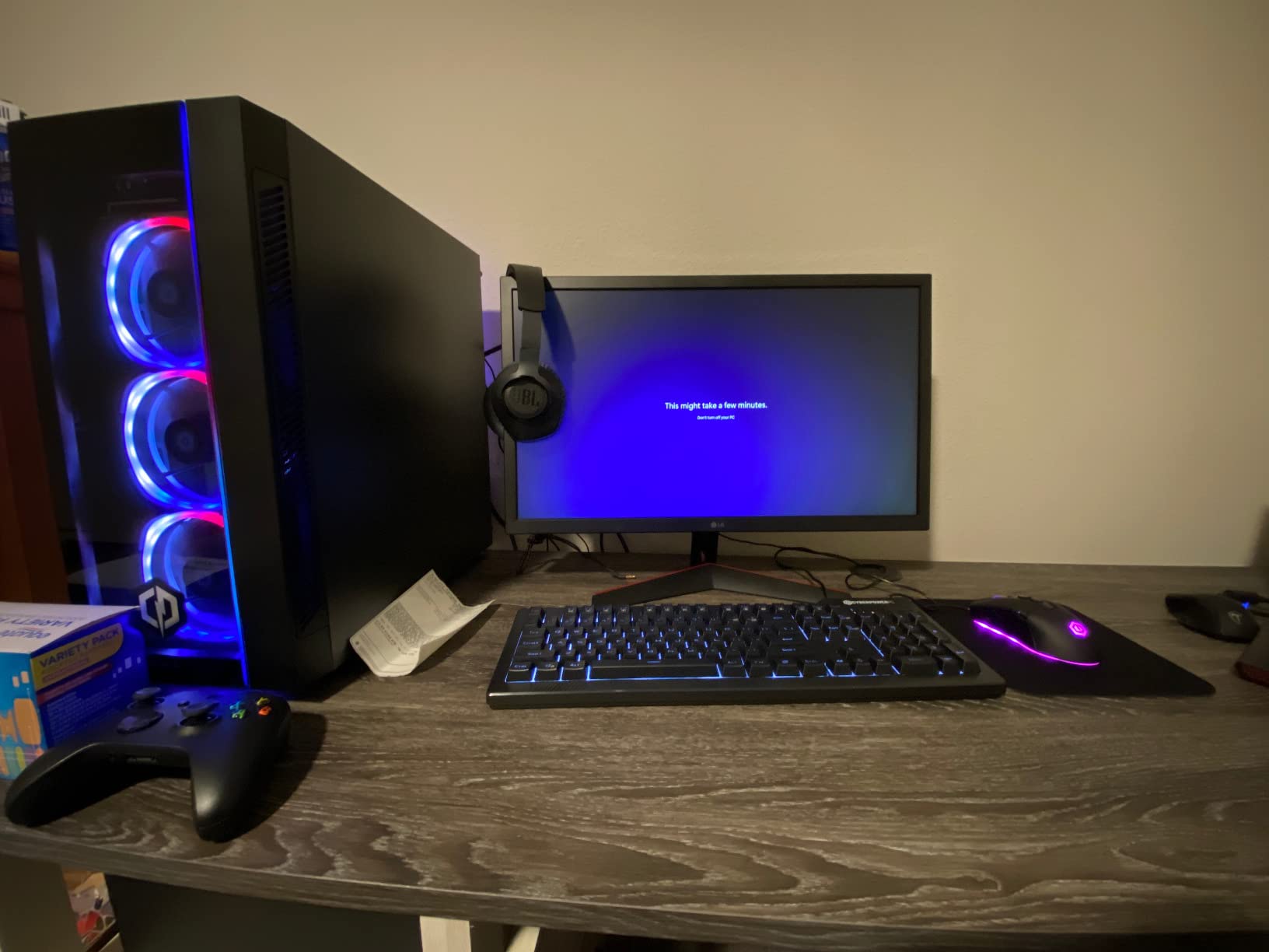 Gamer Supreme Liquid Cool Gaming PC, AMD Ryzen 7 5800X 3.8GHz, GeForce RTX 3060 12GB, 16GB DDR4, 1TB NVMe SSD, WiFi Ready & Win 11 Home (SLC8260A8) customer photo 1