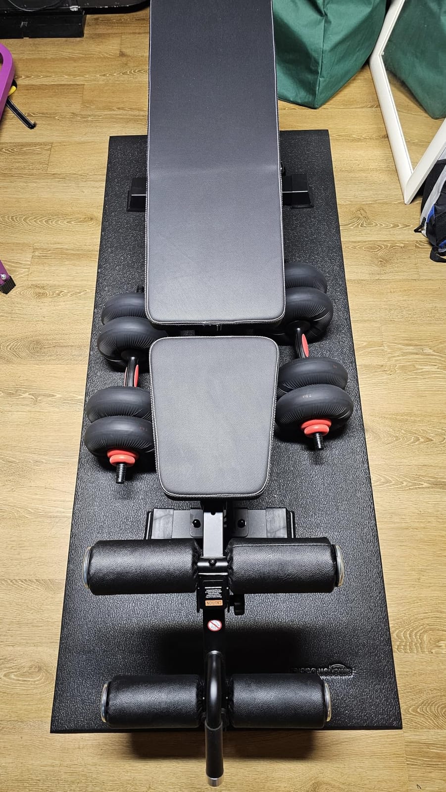 Keppi FID Adjustable Weight Bench, Heavy Duty Workout Bench for Home Gym, 1200LB Capacity, 36 Adjustable Positions Flat Incline Decline with 36-inch Extended Backrest customer photo 2