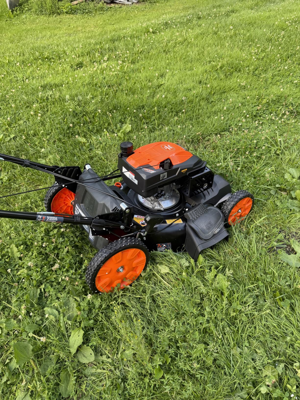 YARDMAX 22 in. 201cc Select PACE 6 Speed CVT High Wheel FWD 3-in-1 Gas Walk Behind Self Propelled Lawn Mower, Black (YG2860) customer photo 1