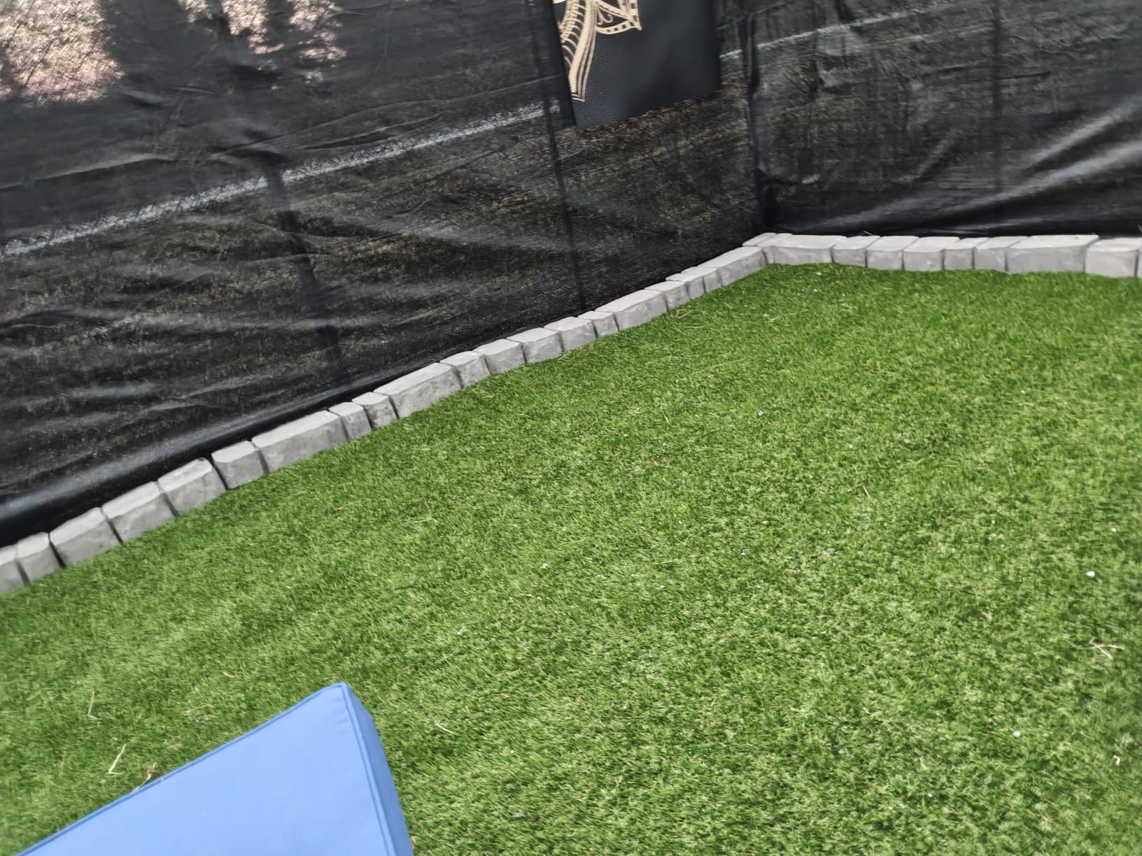 Heyroll Artificial Turf Grass Indoor Outdoor 7 ft x 15 ft, 0.8 inch Realistic Synthetic Fake Grass, Artificial Lawn Rug Dog Pets Mat, Turf Carpet for Patio Landscape Backyard, Custom Size customer photo 1