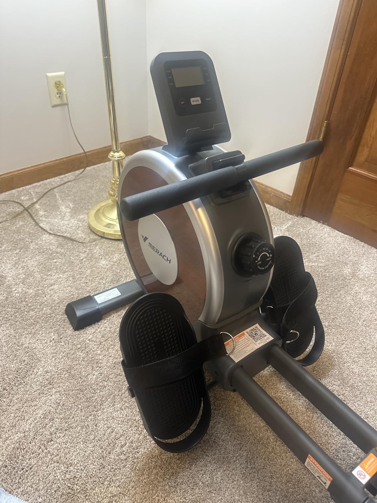 MERACH Rowing Machines for Home, Magnetic Rowing Machine with 16 Levels, Rower Machine of Quiet Resistance, Dual Slide Rail with Max 350lbs Weight Capacity, App Compatible customer photo 1