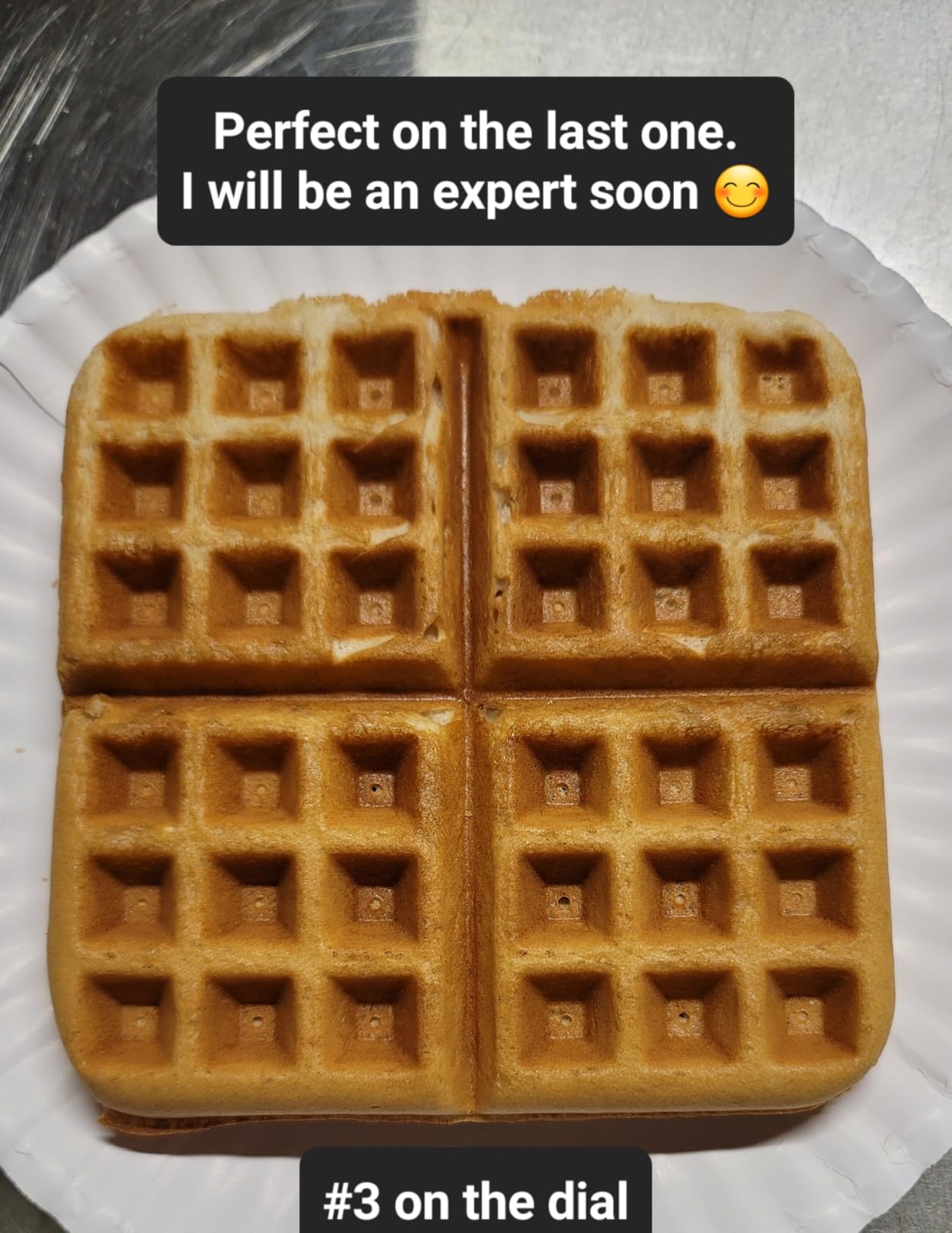 Ninja Belgian Waffle Maker Pro, 5 Shade Settings, Black/Silver, BW1001 | Vertical design, NeverStick coating, Precision-pour cup, Recipe guide, Dishwasher-safe parts customer photo 2