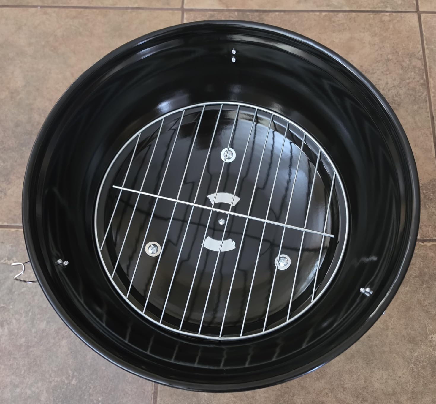 Gas One - 14-inch Portable Barbecue Grill with 3-Point Locking Lid for Heat Preservation - Dual Venting System - Small Charcoal Grill for Backyard, Camping, Boat customer photo 2