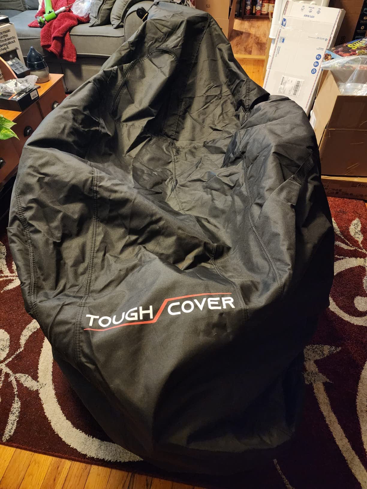 Snowmobile Cover - XL Size - Premium Edition - Snowmachine Sled Accessories - Waterproof and Durable, Trailerable - Black customer photo 2