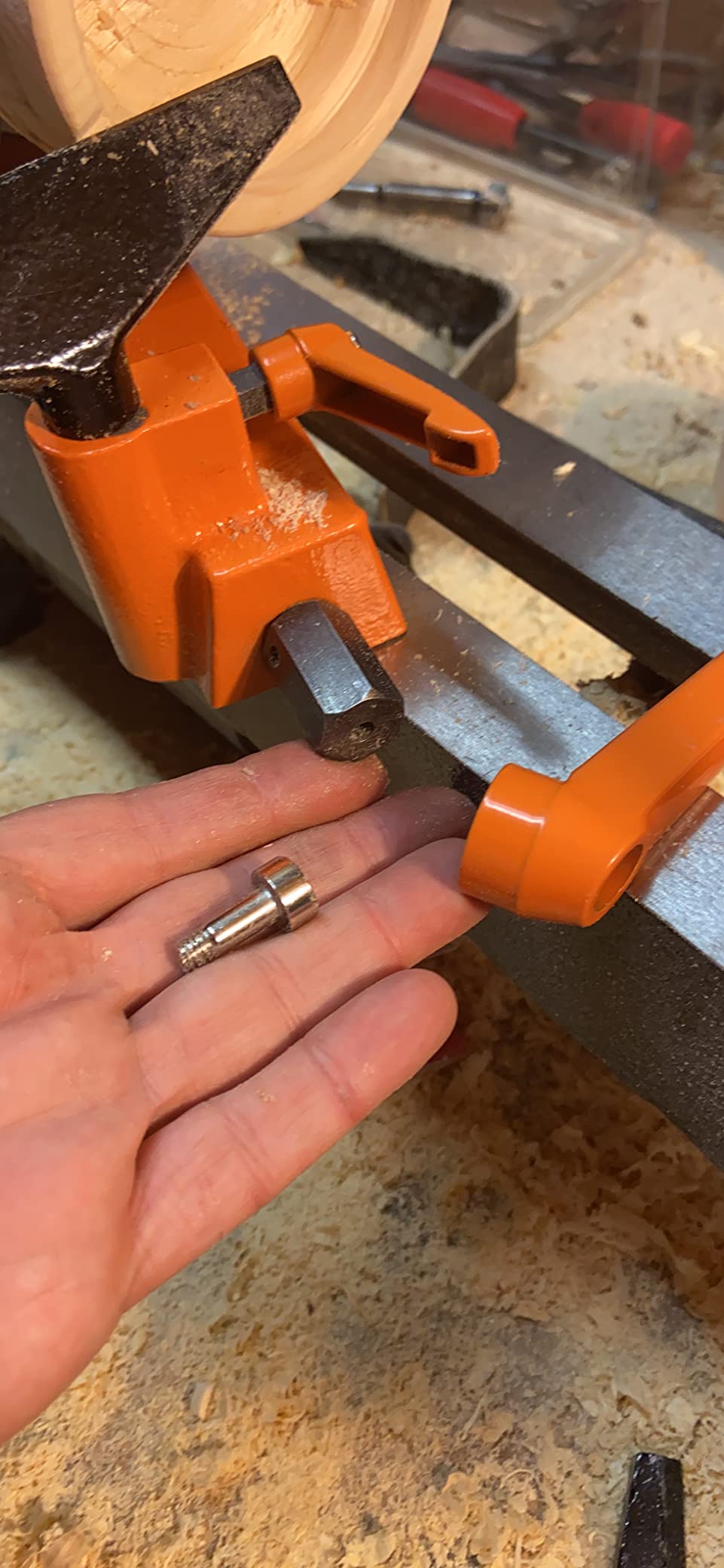 WEN Mini Benchtop Wood Lathe, 8-Inch by 13-Inch with Variable Speed (LA3421) customer photo 1