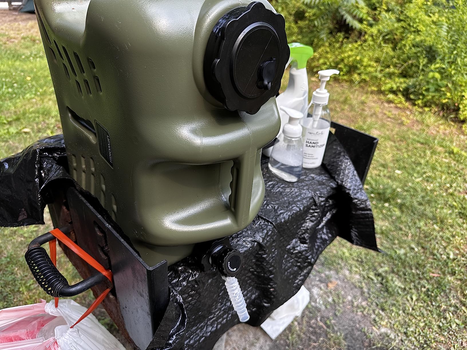 UPWOIGH 5 Gallon Leakproof Water Jug with Spigot | Military Green, Truly No Leakage Design, BPA-Free Portable Container, Camping Hiking Overlanding Use customer photo 2