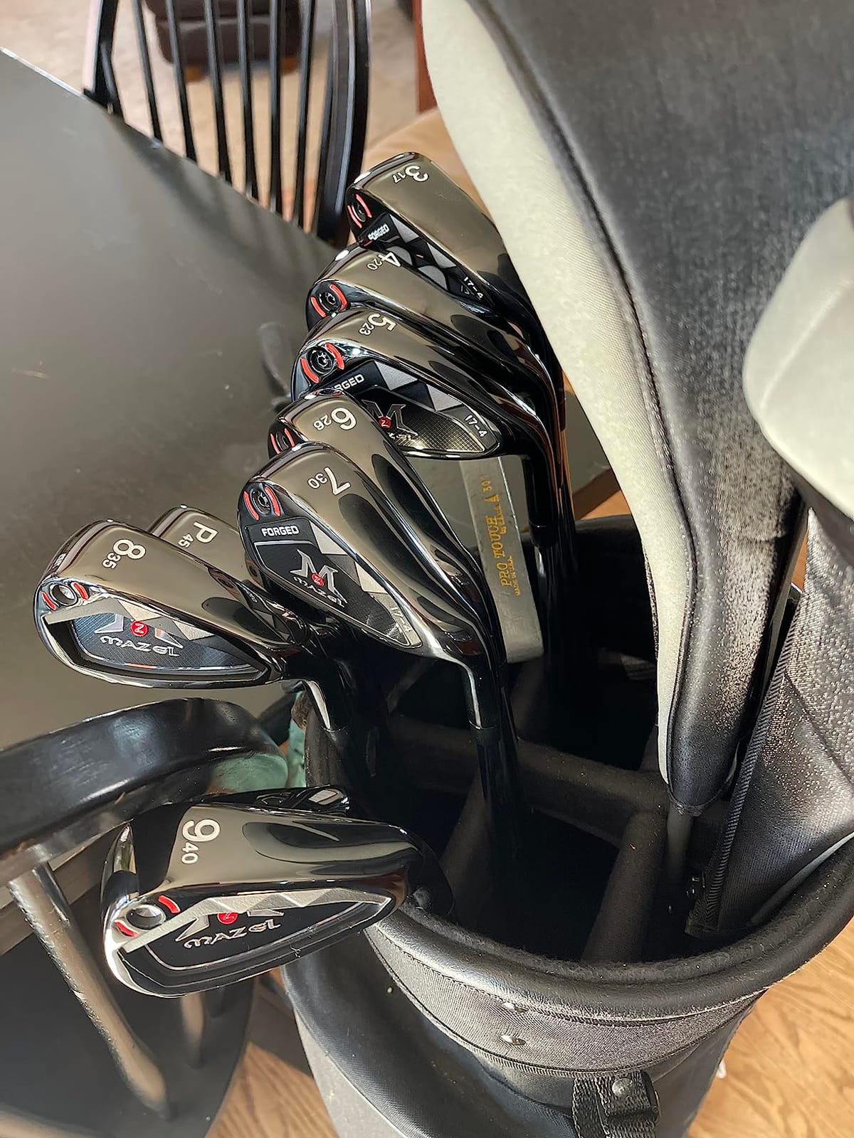MAZEL Men Golf Iron Set (9PCS) - 1,2,3,4,5,6,7,8,9,Pitching Wedge,Sand Wedge with Steel Shafts for Right Handed Golfers customer photo 1