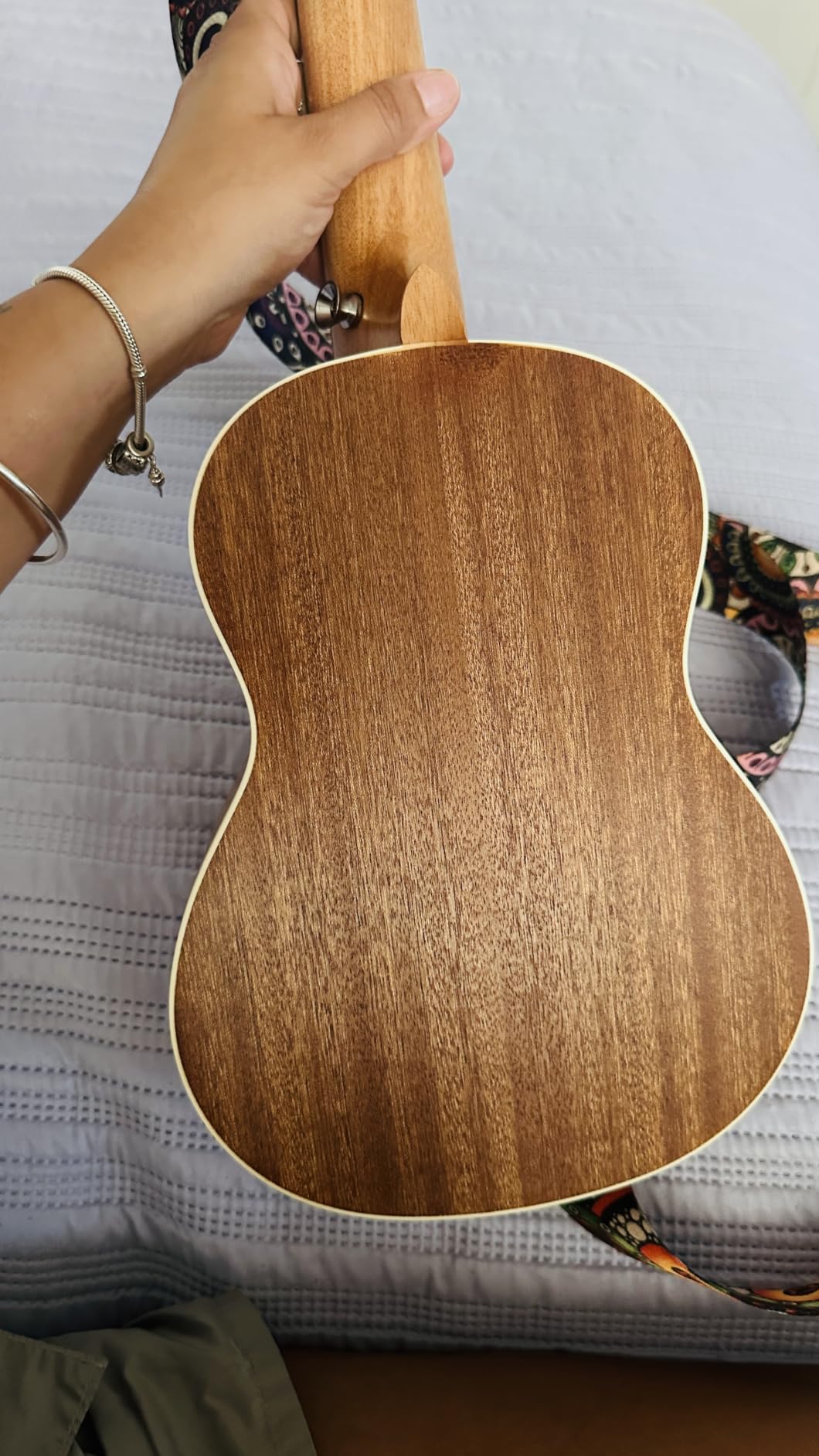 Donner Soprano Ukulele Mahogany 21 inch Ukelele Beginner Kit Online Lesson Gig Bag Strap Nylon String Tuner Picks Cloth DUS-1 customer photo 2