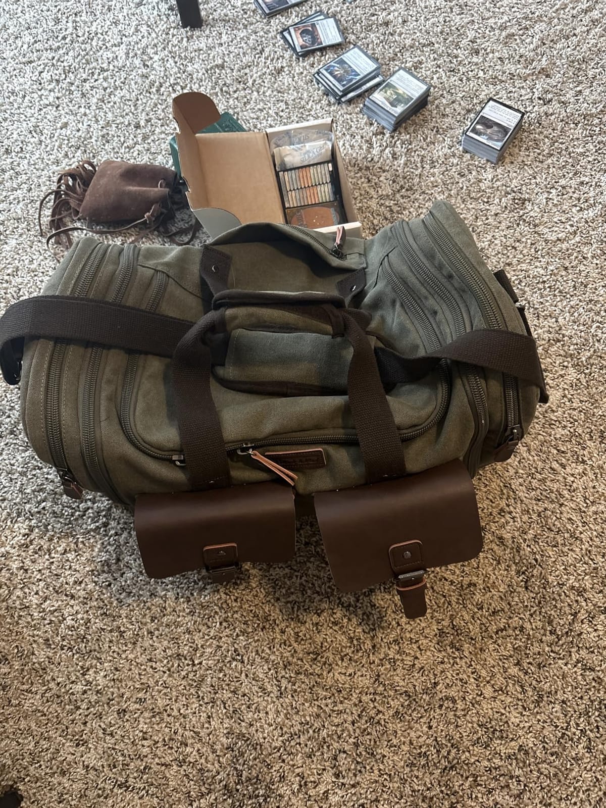 Waxed Canvas Duffle Bag - 50L Weekender Overnight Travel Bag customer photo 2