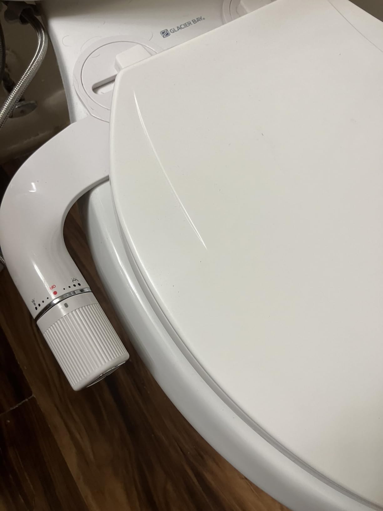 BIGCOW Ultra-Slim Bidet Attachment for Toilet - Dual Nozzle (Frontal & Rear Wash) with Adjustable Cold Water Pressure and Stainless Steel Inlet customer photo 1