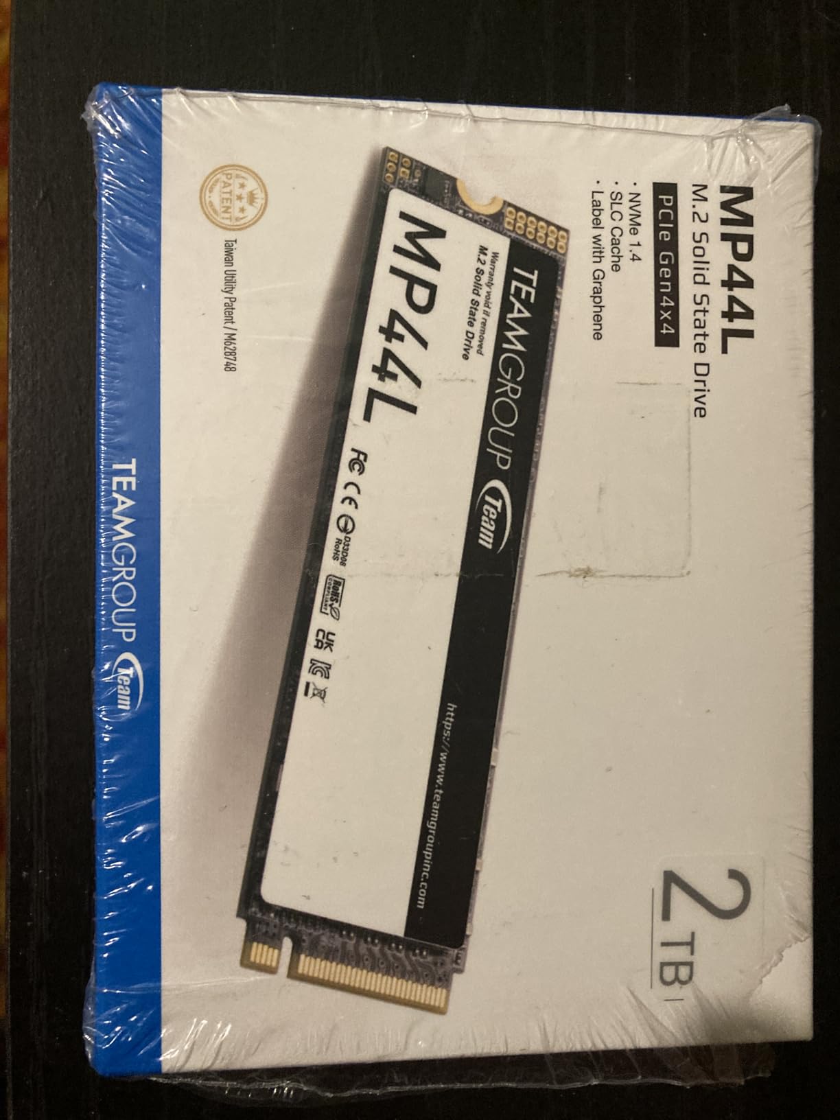 MP44L 2TB SLC Cache NVMe 1.4 PCIe Gen 4x4 M.2 2280 Laptop&Desktop SSD (R/W Speed up to 4800/4400MB/s) TM8FPK002T0C101 customer photo 1