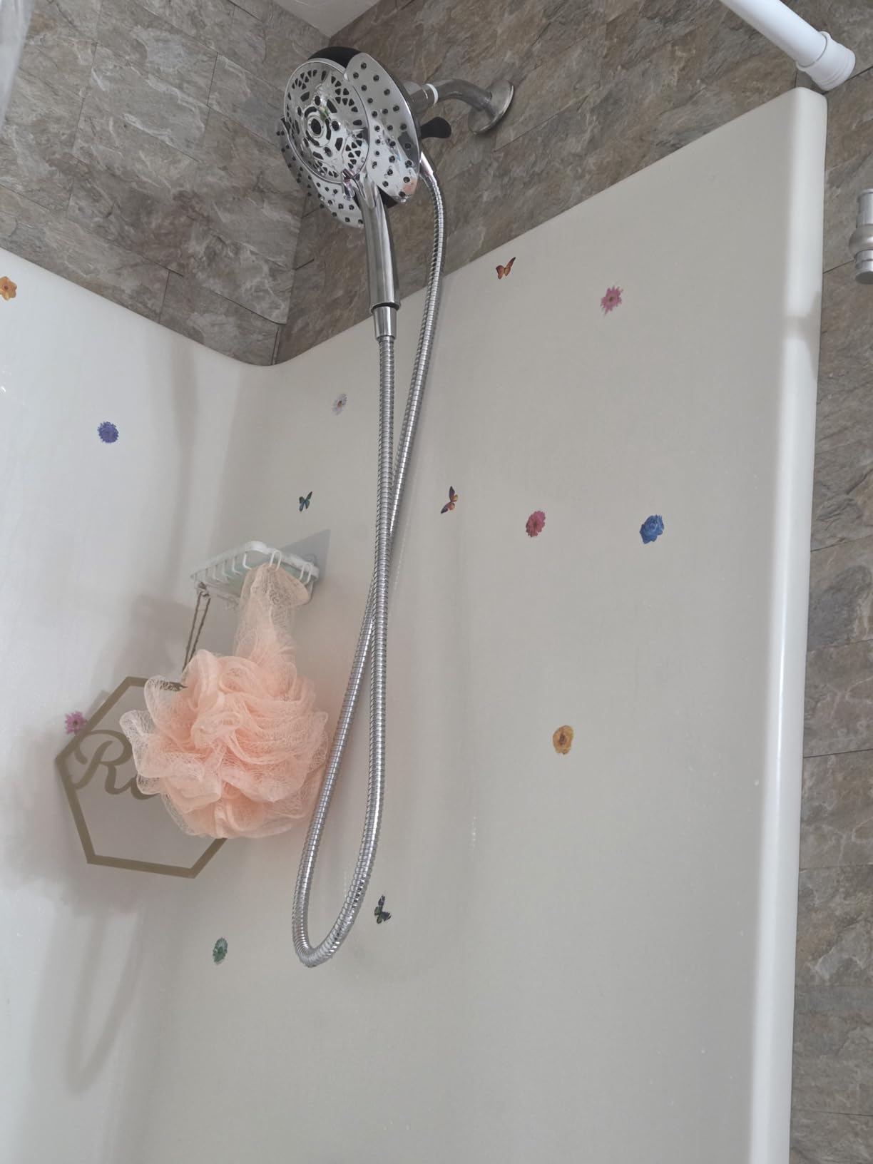 INAVAMZ 2 in 1 Shower Head with Handheld Combo High Pressure Silver 1.8 GPM | 7.2