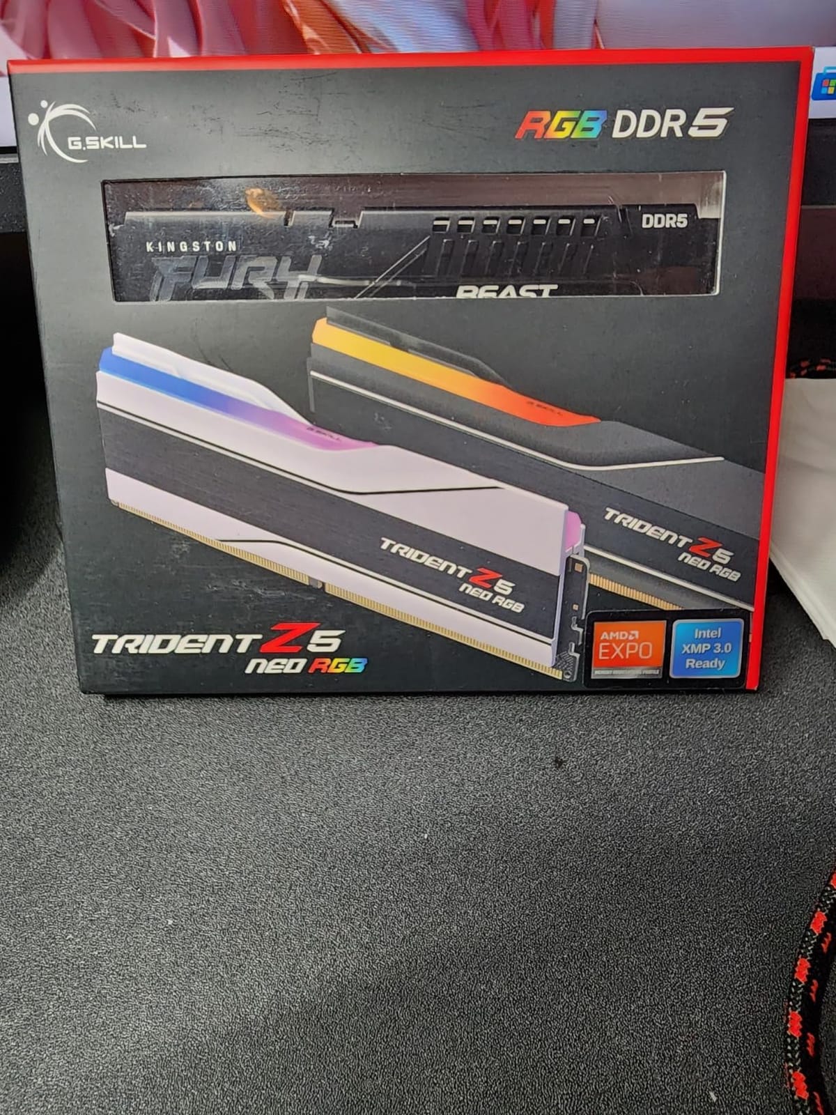 G.SKILL Trident Z5 Neo RGB Series DDR5 RAM (AMD EXPO & Intel XMP 3.0) 32GB (2x16GB) 6000MT/s CL36-36-36-96 1.35V Desktop Computer Memory U-DIMM - Matte Black (F5-6000J3636F16GX2-TZ5NR) customer photo 1