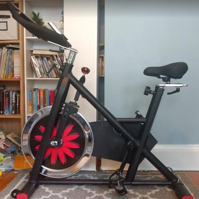 JOROTO Exercise Bike, Magnetic Stationary Bikes for Home | 40LBS Flywheel, App Supported Indoor Bike with 350LBS Weight Capacity, Low Noise, Digital Monitor, Bottle & Tablet Holder customer photo 2