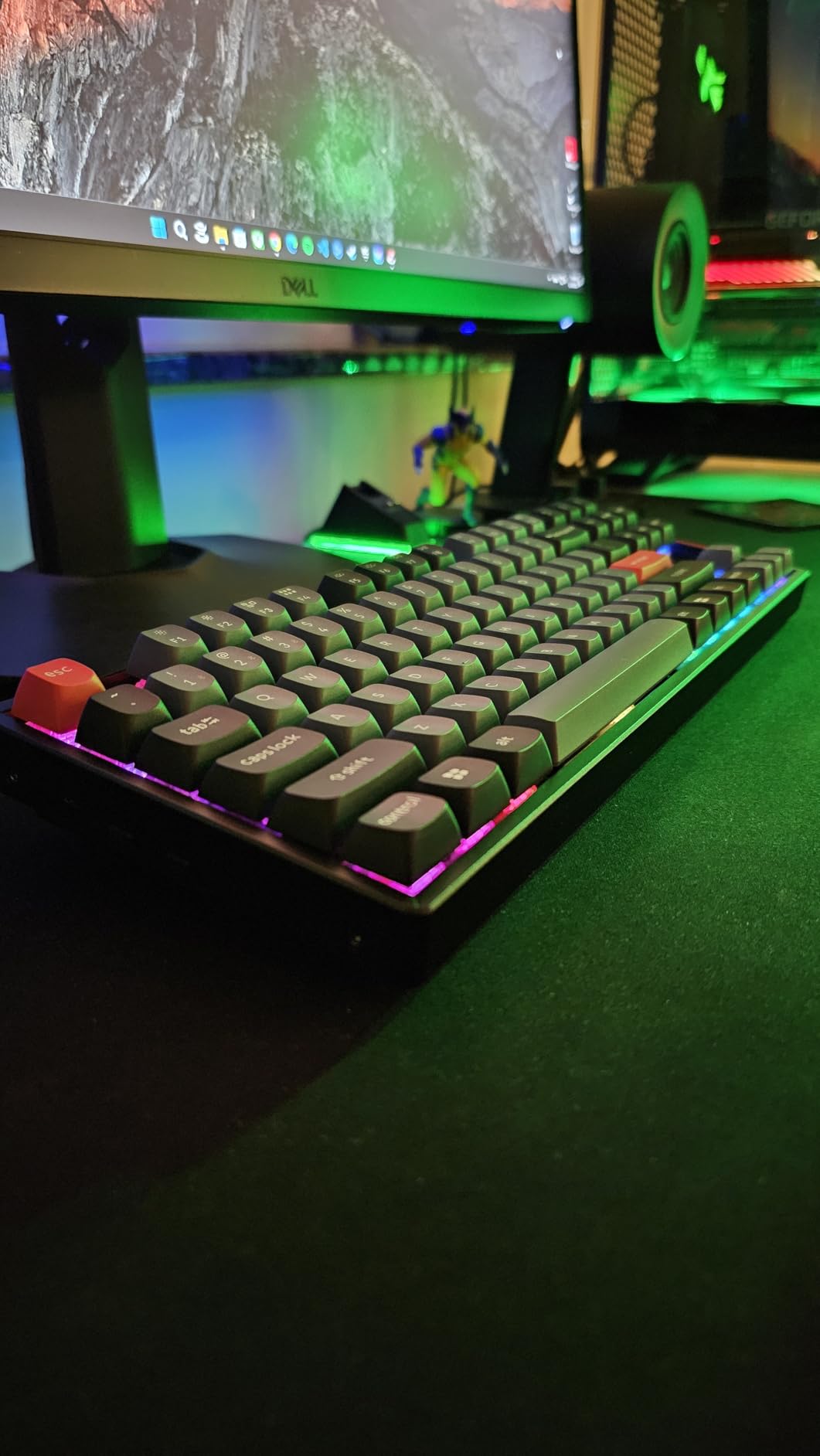 Keychron K8 Pro QMK/VIA Wireless Mechanical Keyboard, Hot-Swappable Aluminum Frame TKL Custom Programmable Keyboard with RGB Backlit, Gateron G Pro Red Switch customer photo 1