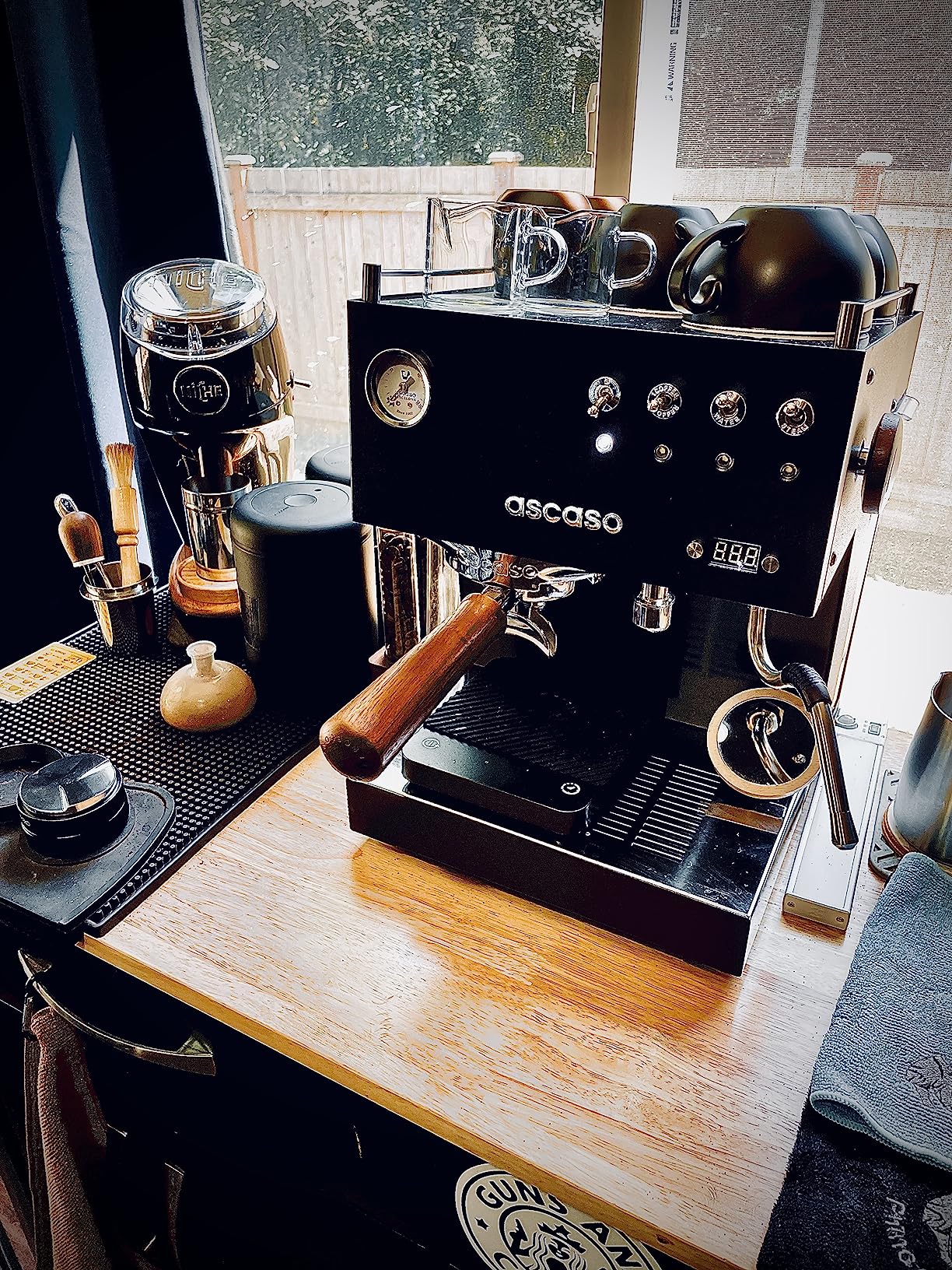 Ascaso Steel DUO Espresso Machine | PID | Programmable | Volumetric Controls | Dual Thermoblock | 120V | (White) customer photo 2