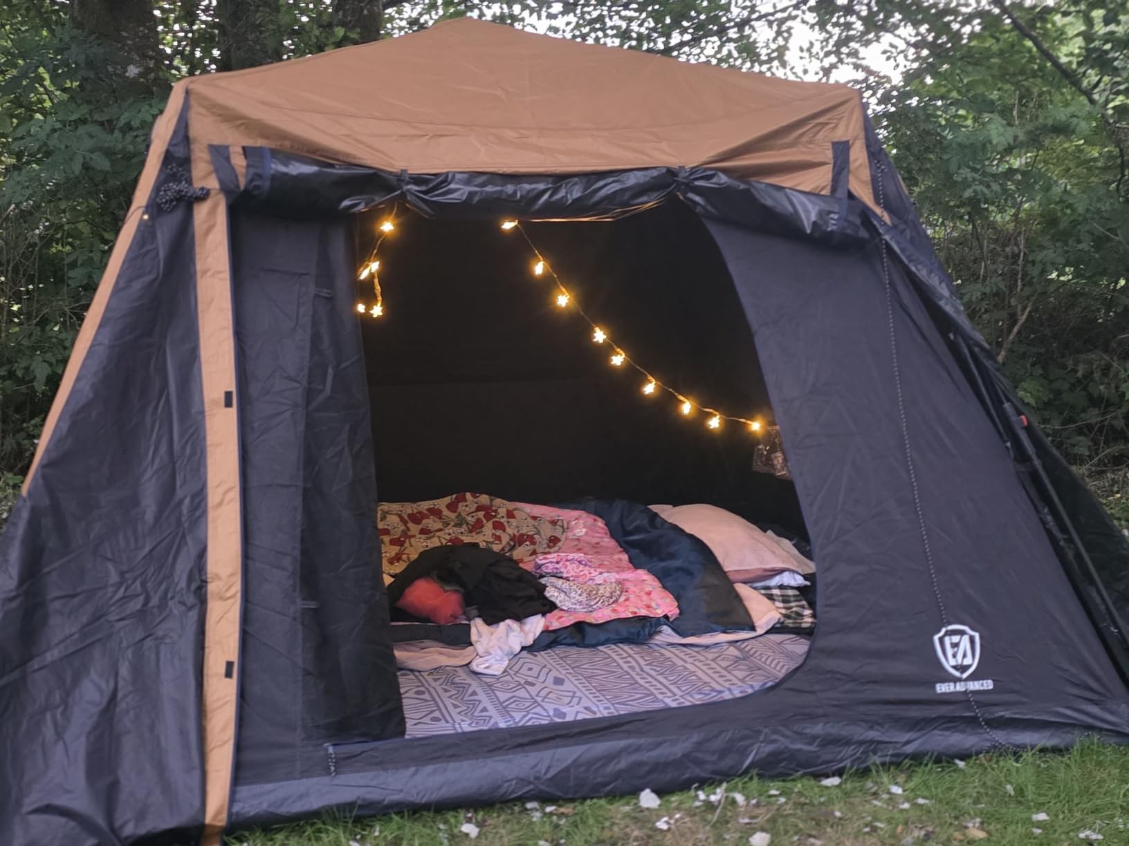 EVER ADVANCED Blackout 6 Person Camping Tent, Instant Cabin Tent for Family with Vestibule and Large Mesh Windows, 60s Easy Setup, Double Layer, Water-Resistant customer photo 1