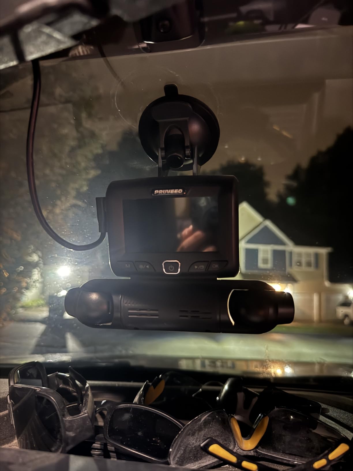 PRUVEEO 360° 4 Channel Dash Cam Front and Rear Inside Left Right, Dash Camera for Cars, Built-in GPS WiFi Night Vision, 24/7 Recording Parking Mode Monitor, 128G Card Included customer photo 2