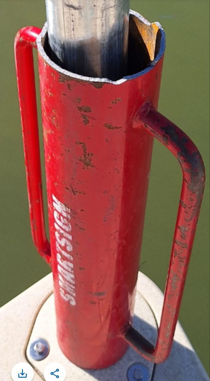 SmartSign Post Driver, Heavy Duty 22 lb Steel Post Pounder for Sign Posts/U-Channels/Fence Posts, Red customer photo 1