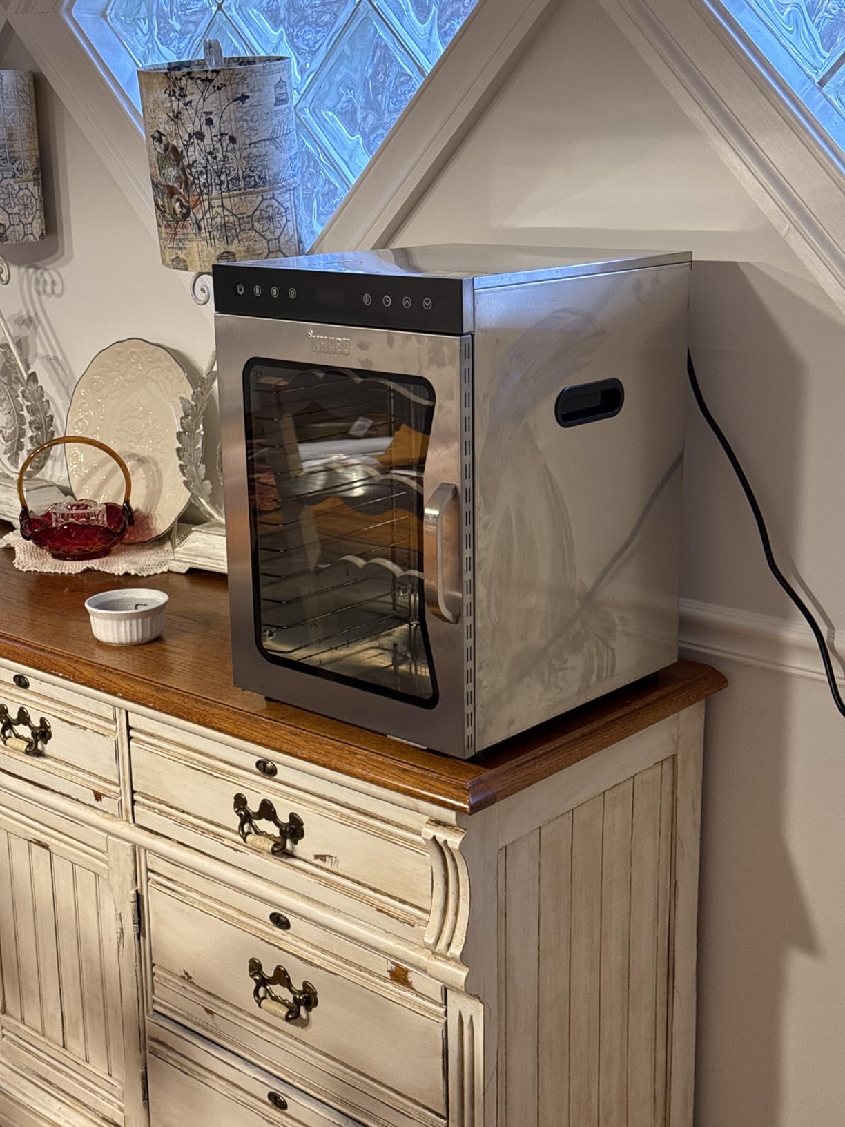Stainless Steel Biltong Box Food Dehydrator and Drying Cabinet - Large 10 Trays, 5 Hanging Rods, with 20-90°C Temperature Control - Perfect for Drying Biltong, Meat, Vegetable & Fruit customer photo 2