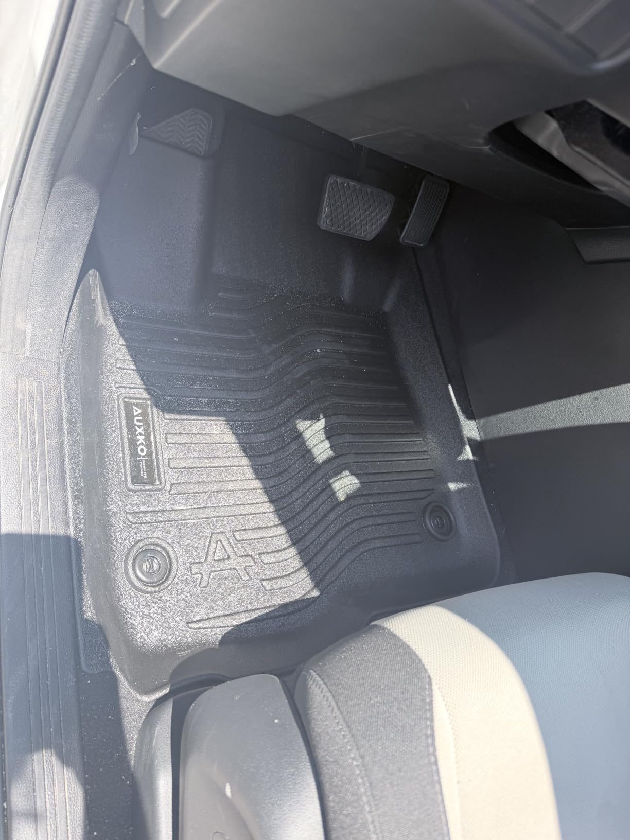 AUXKO All Weather Floor Mats for Honda CR-V 2023-2026 (Include Hybrid) | High Wall, All-Weather, All Season, Odorless, Anti Slip, Rain & Salt Resistant, TPE Material, Black customer photo 2