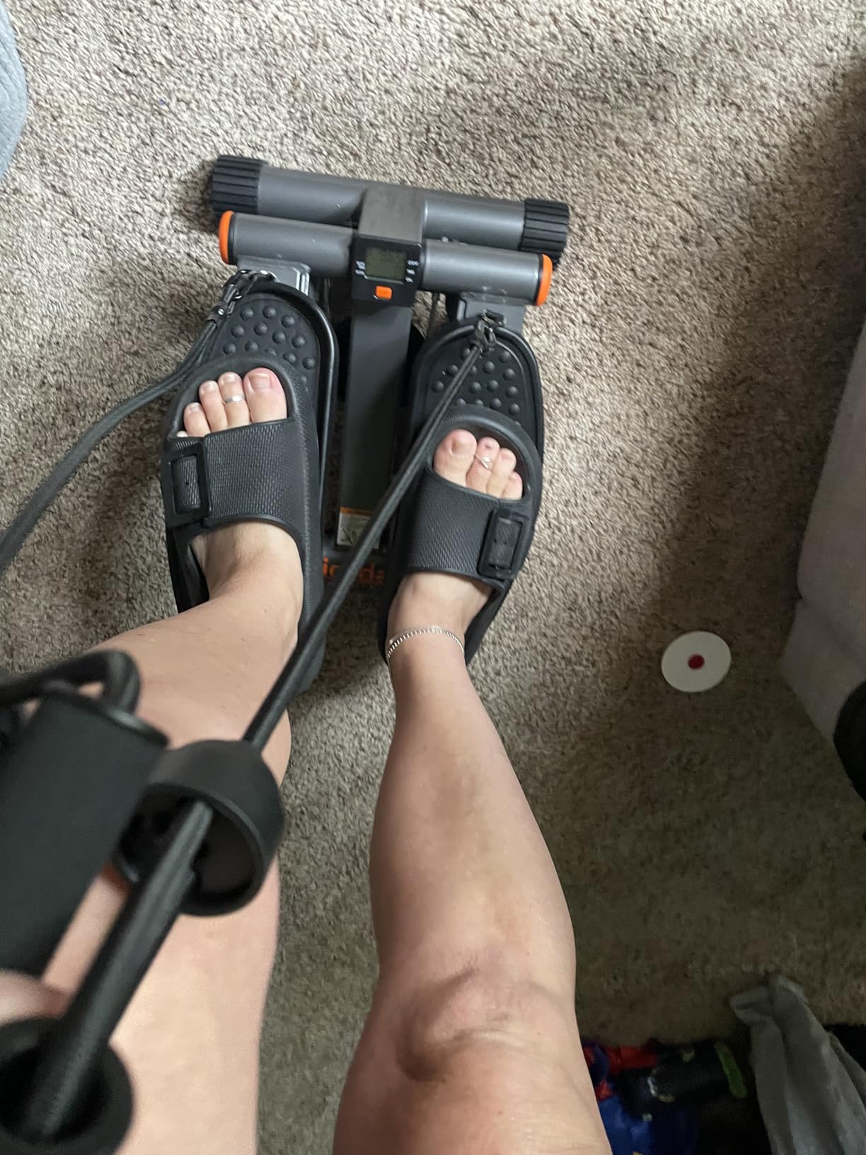 Niceday Steppers for Exercise at Home, Mini Stepper with 300LBS Capacity | Stair Stepper with Resistance Bands, Hydraulic Fitness Stepper with LCD Monitor, Twist Stepper Machine for Full Body Workout customer photo 1