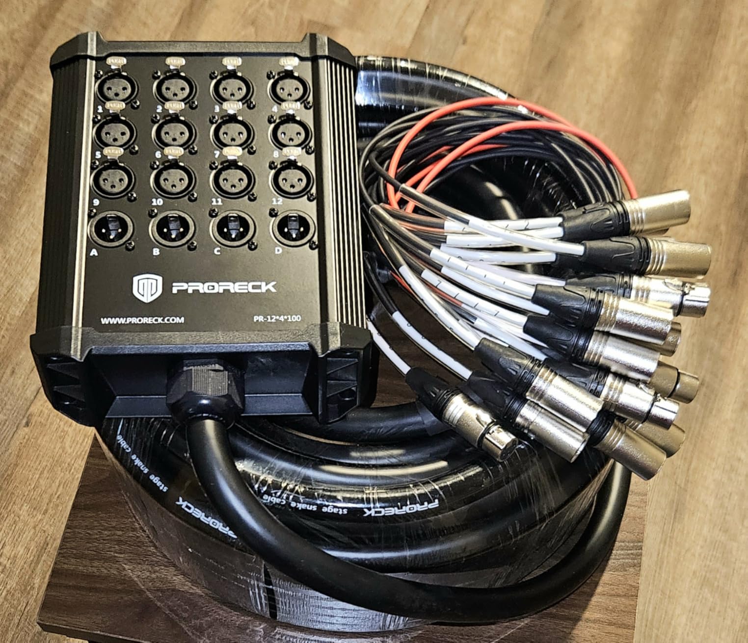 PRORECK 8-Channel Low Profile XLR Send Circuit Board Snake Cables, XLR Splitter Cable for Live, Recording, Stage, Studio, 25 Feet Long customer photo 2