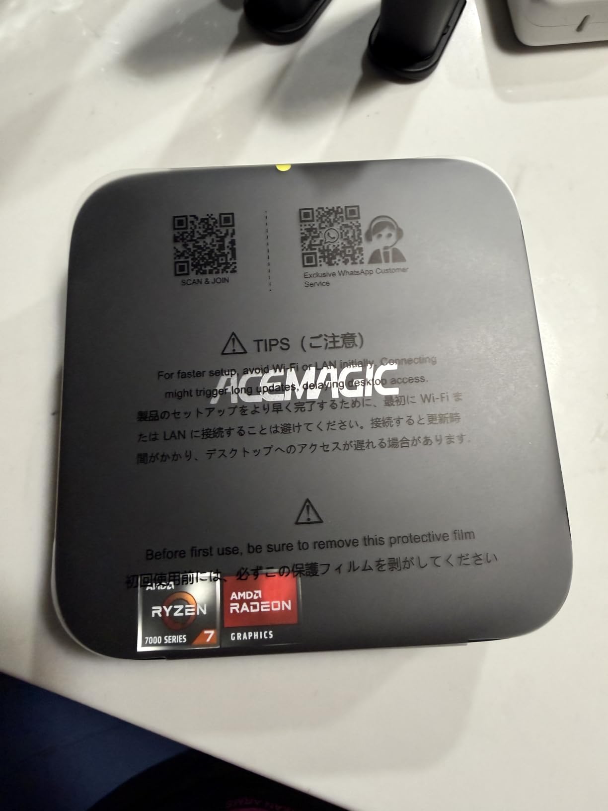 ACEMAGIC K1 Gaming Mini PC Ryzen 7 7730U 16GB 512GB SSD Windows 11 Pro | 8C/16T Multitasking, Home Office & Light Gaming, Quiet Cooling, Compact, 6xUSB Ports, Wi-Fi 6, BT 5.2, Triple Screen Output customer photo 2