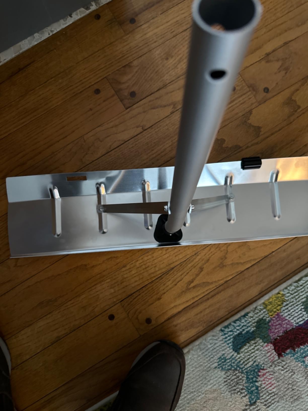 20 Feet Aluminum Snow Rake, with 25.5 Inch Blade, 5 Extension Tubes & Anti-Skid Handle, Telescoping Snow Removal Tool for Removing Snow, Leaves, Debris customer photo 2