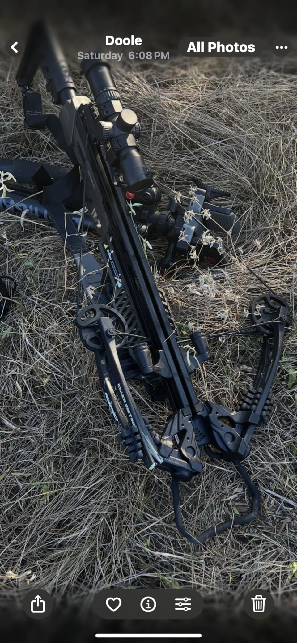 Killer Instinct Rapid 420 Crossbow - 420 FPS High-Speed Hunting Crossbow with 4x32 Scope, Rope Cocker, Arrows, Quiver & Rail Lube - Compact & Powerful Kit customer photo 1