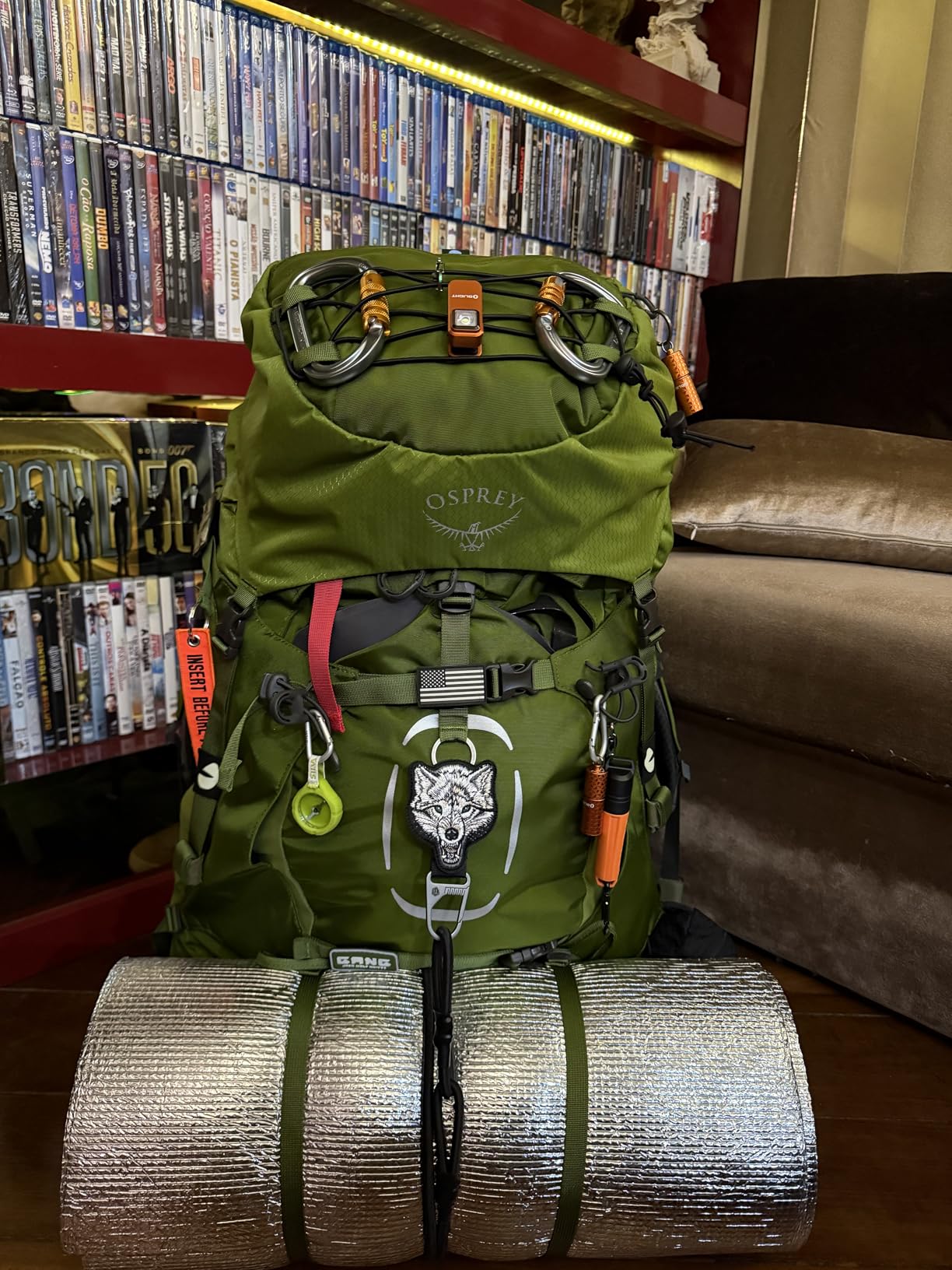 Osprey Aether 65L Men's Backpacking Backpack, Garlic Mustard Green, L/XL, Extended Fit customer photo 1