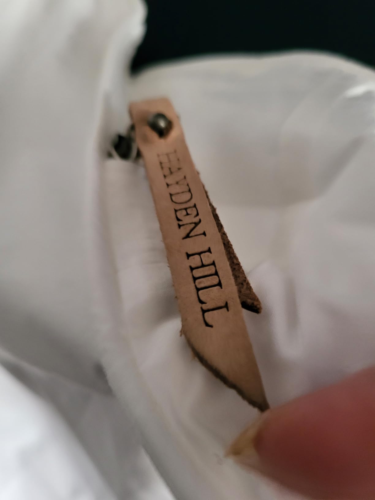 Hayden Hill Luxury Organic Cotton Garment Bag for Hanging Clothes Short 40